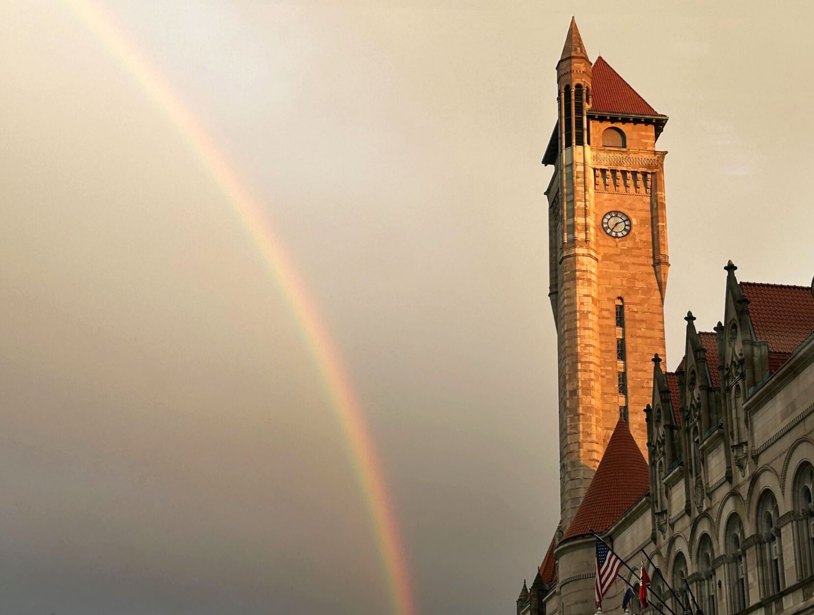 A rainbow after the rain